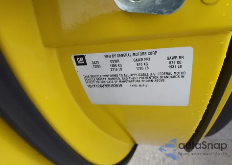 2006 Chevrolet Corvette z USA, uszkodzony, nr VIN 1G1YY26U365103919